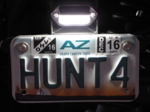 LED License Plate Bracket